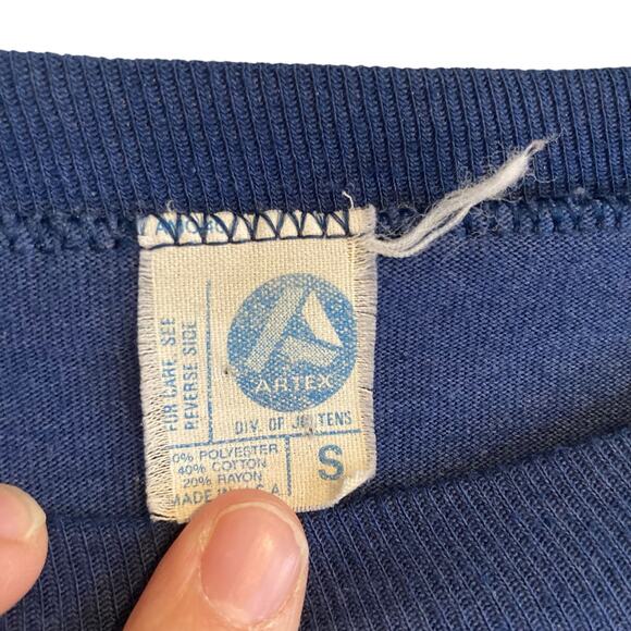 Artex University Illinois Raglan Jersey Collegiate Single Stitch Tshirt Sz Small - Picture 6 of 16